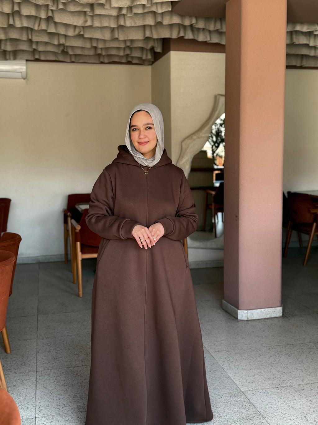 flared Hoodie dress
