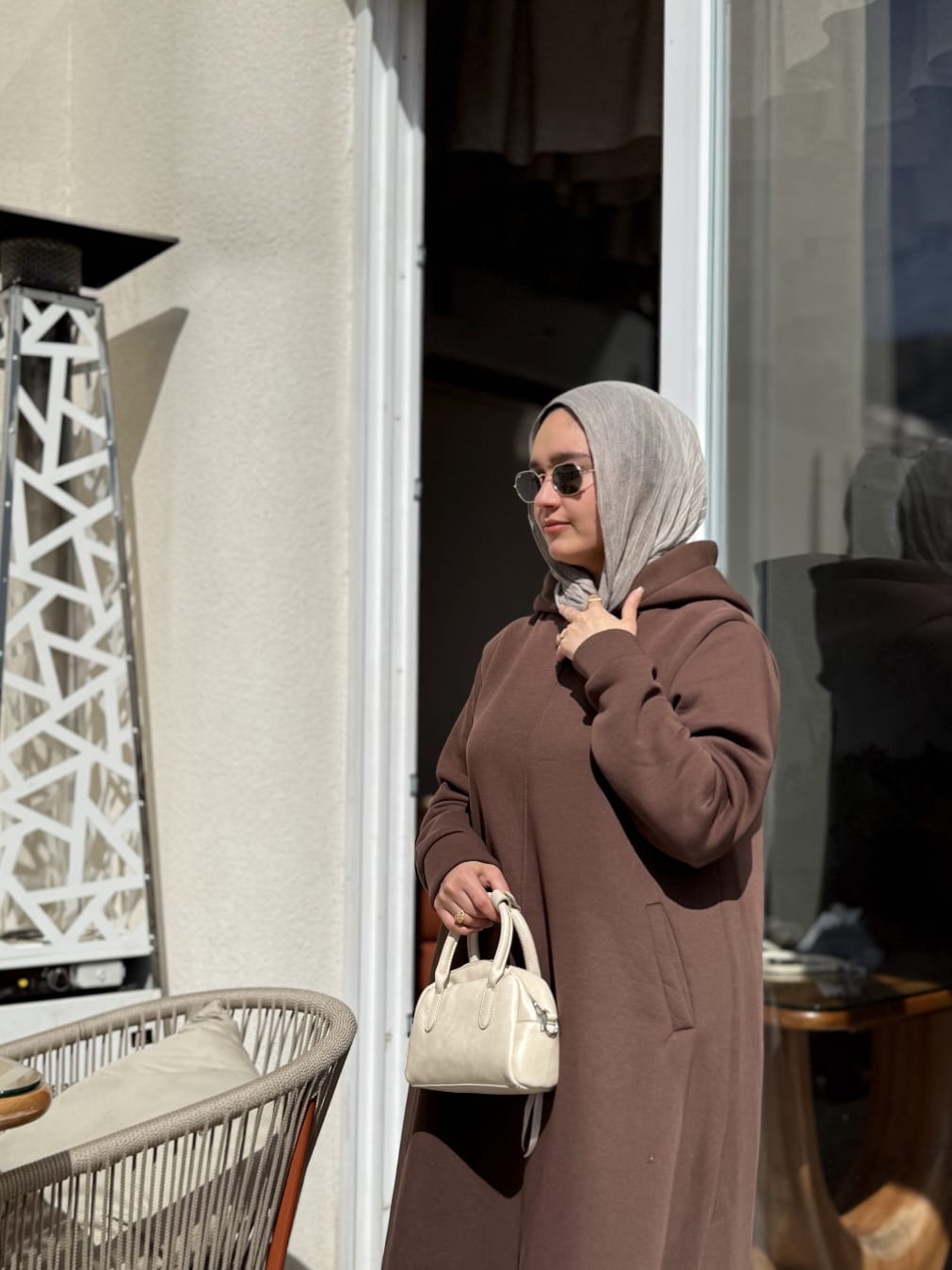 flared Hoodie dress
