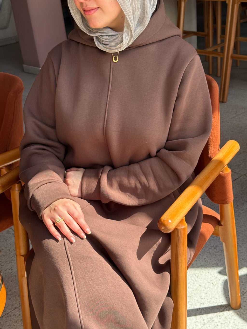 flared Hoodie dress