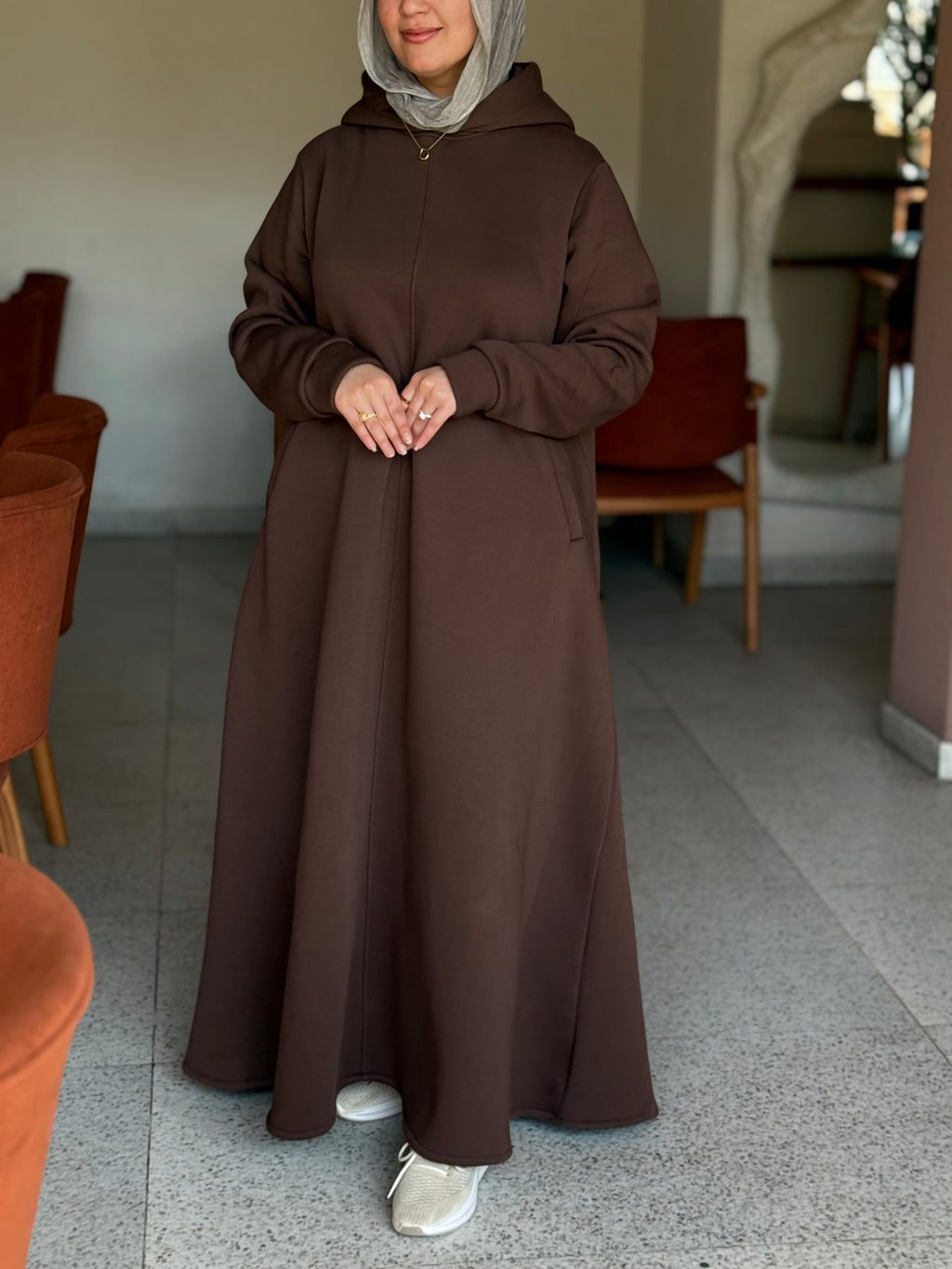 flared Hoodie dress